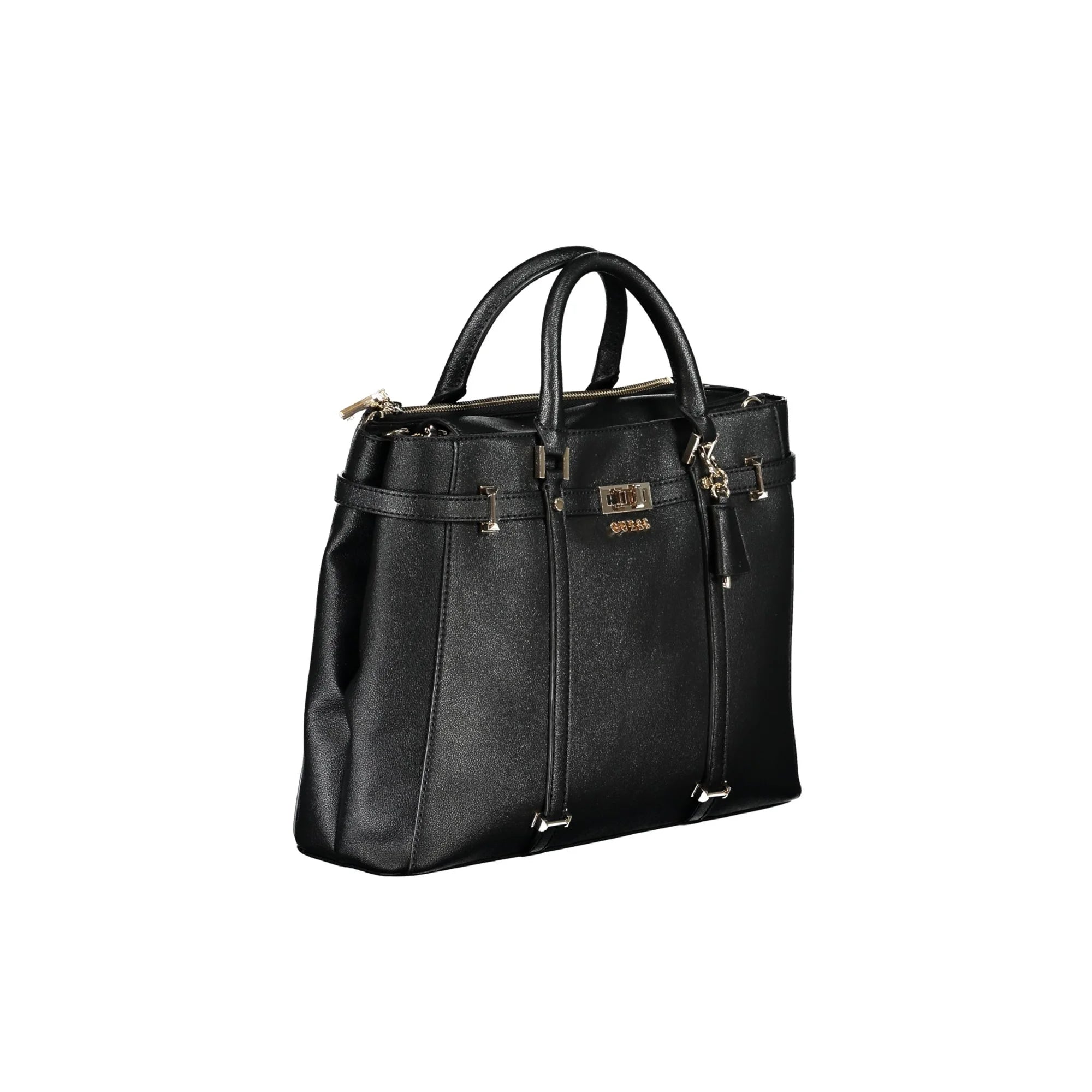 Guess Jeans Borsa a Tracolla Donna Nera Logo Borse nero - vista 3