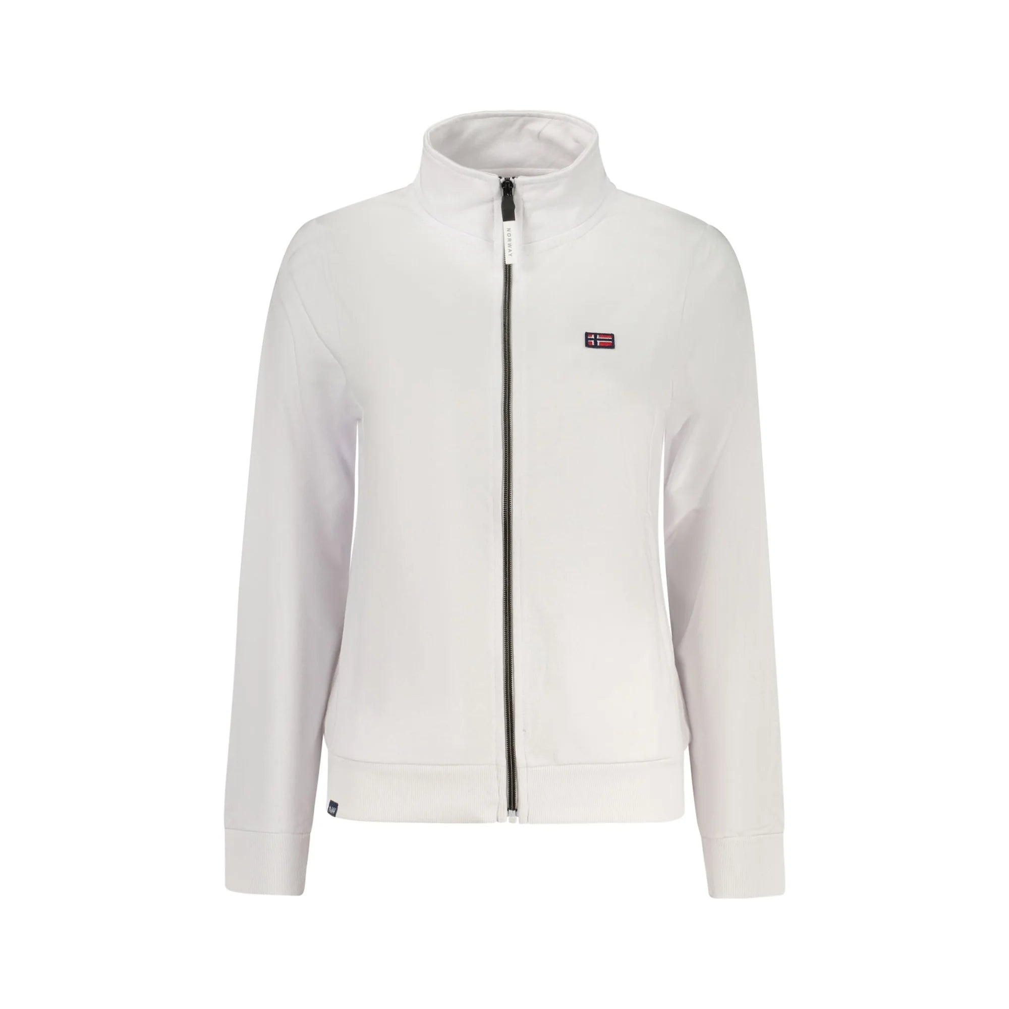 NORWAY 1963 FELPA CON ZIP DONNA BIANCO