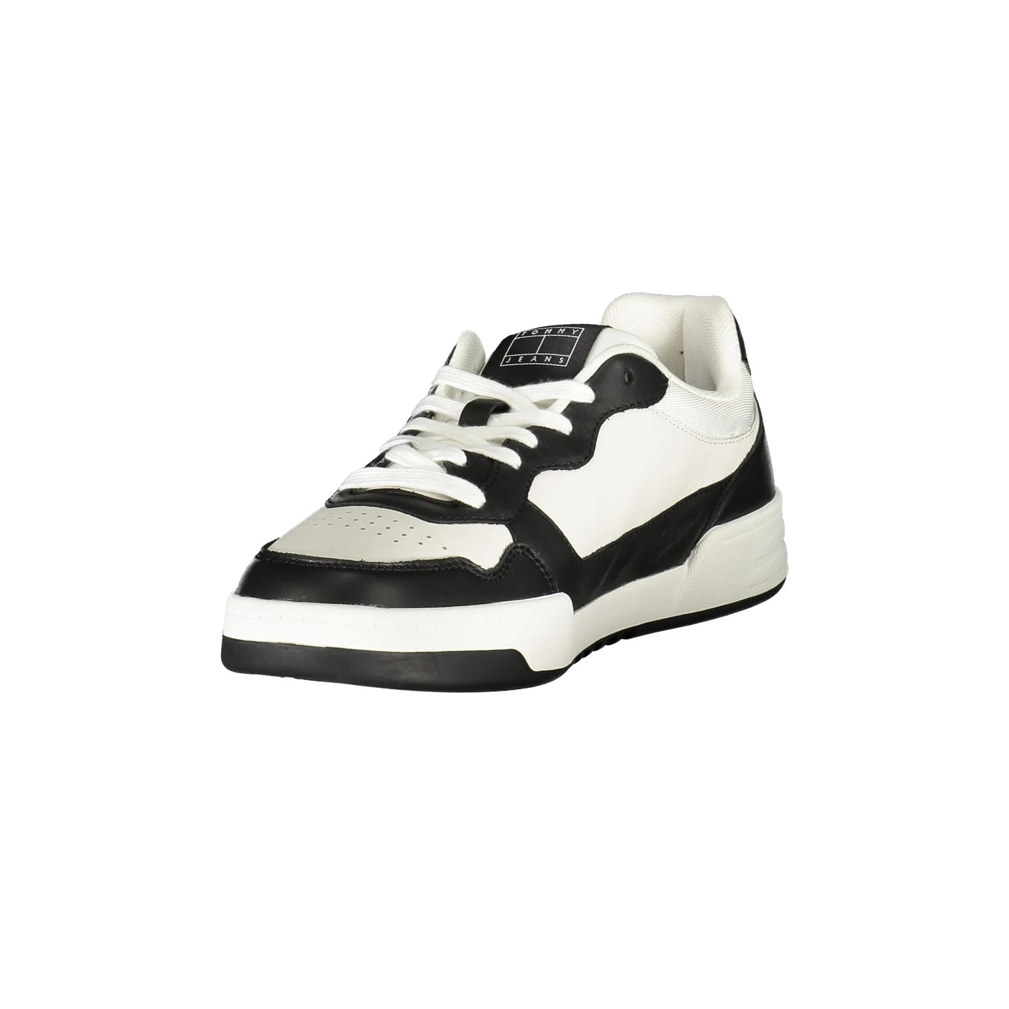 TOMMY HILFIGER Scarpe Sneakers Uomo Nere con Dettagli Bianchi nero - vista 3