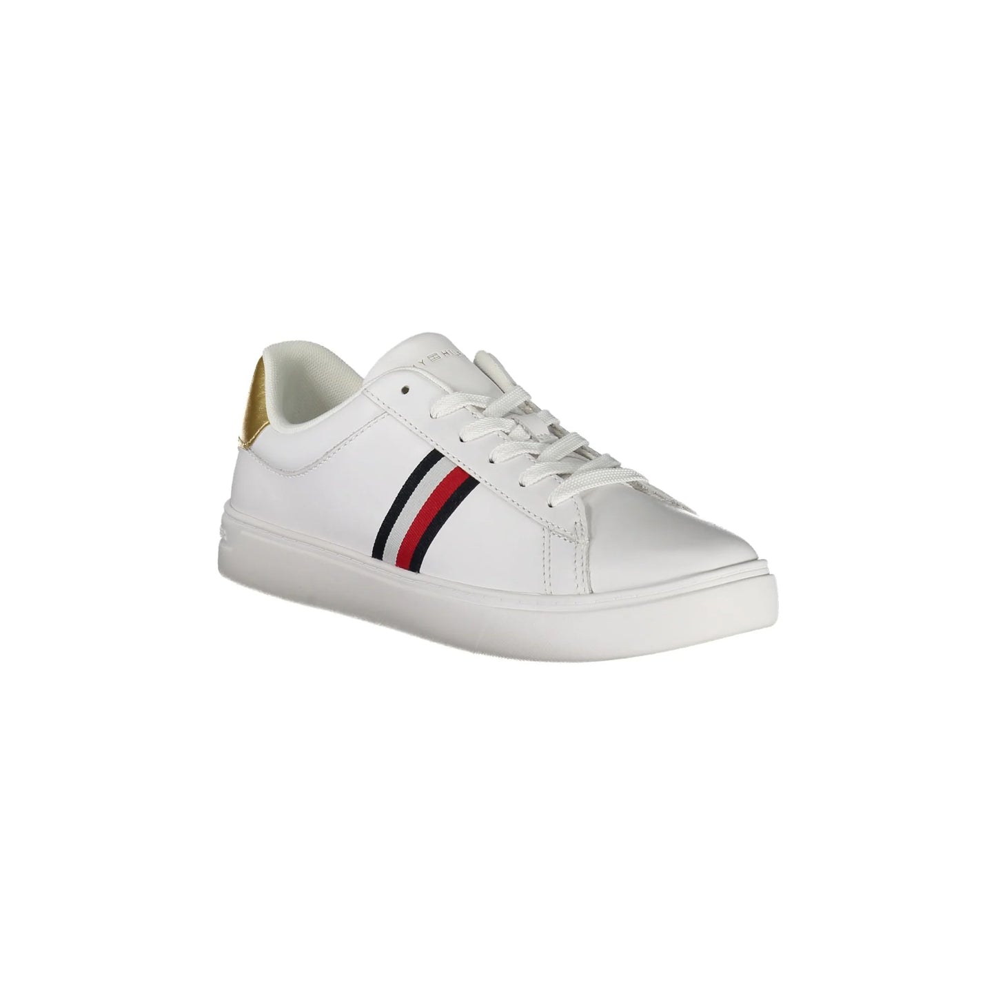 TOMMY HILFIGER Scarpe Sneakers Donna Bianche con Dettagli Oro e Plantare RemovibileBIANCO - vista 2