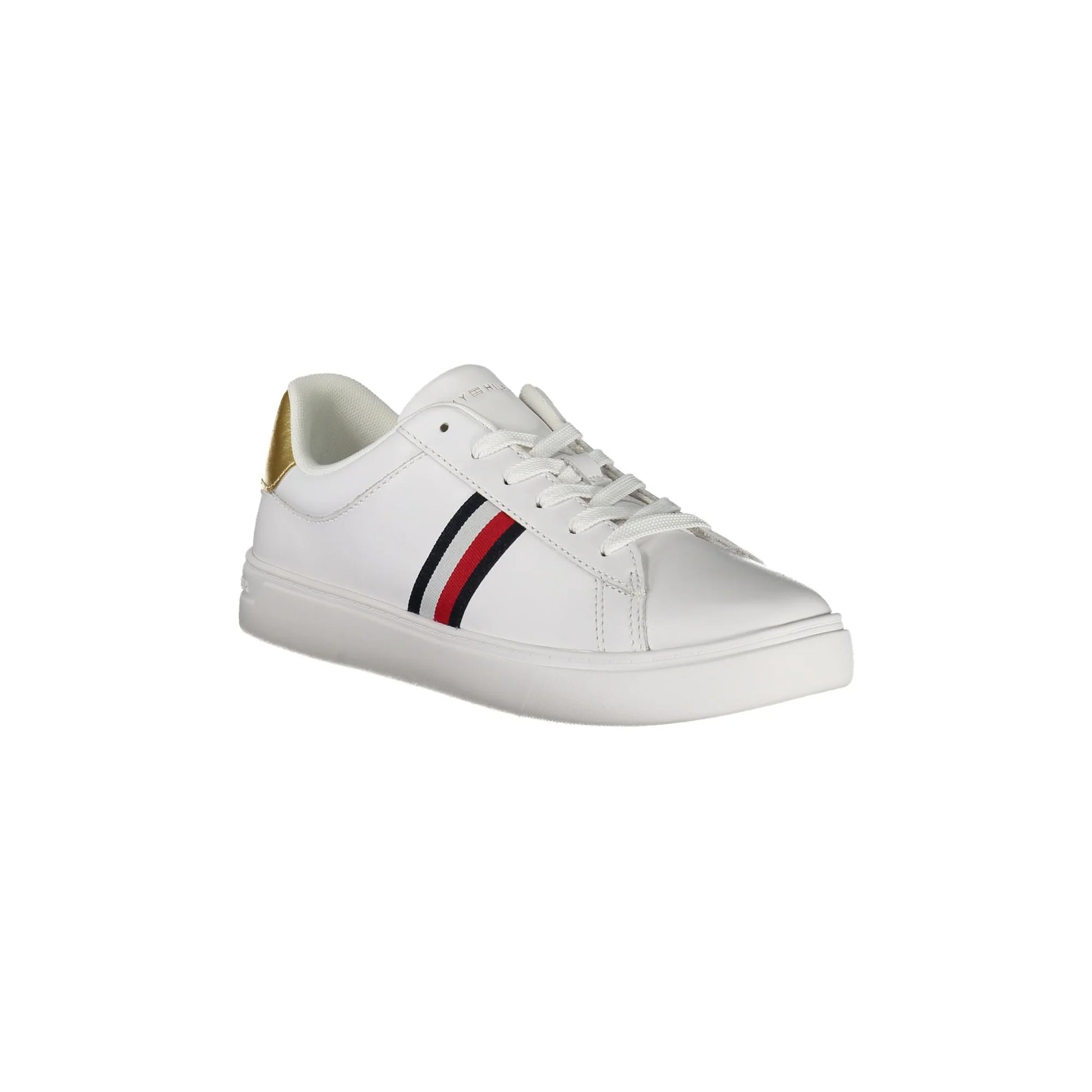 TOMMY HILFIGER Scarpe Sneakers Donna Bianche con Dettagli Oro e Plantare RemovibileBIANCO - vista 2