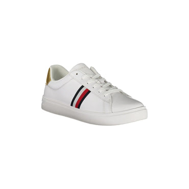 TOMMY HILFIGER Scarpe Sneakers Donna Bianche con Dettagli Oro e Plantare RemovibileBIANCO - vista 2