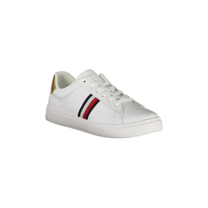 TOMMY HILFIGER Scarpe Sneakers Donna Bianche con Dettagli Oro e Plantare RemovibileBIANCO - vista 2