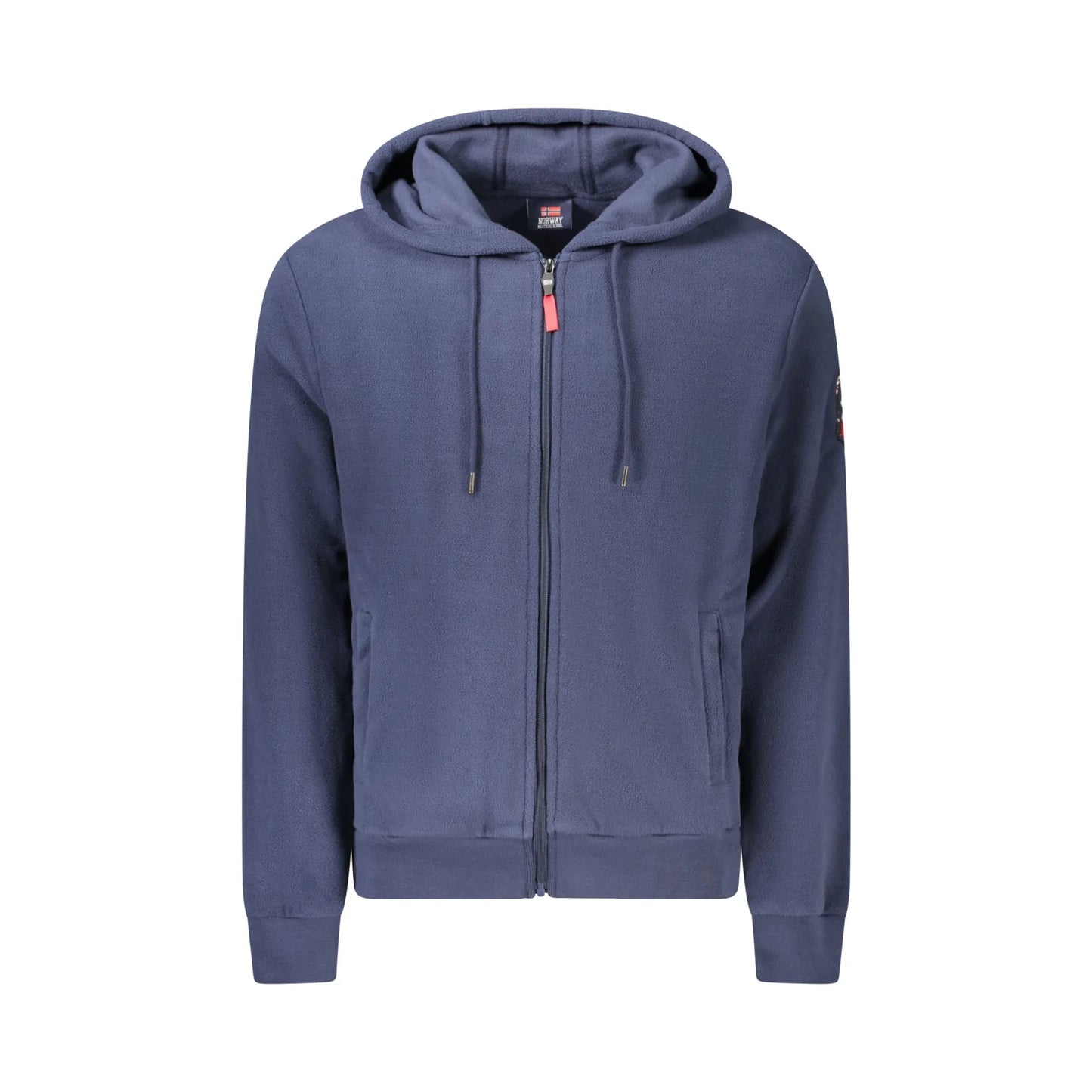 Norway 1963 Felpa Uomo Blu con Zip Pile Cappuccio Ricamo Logo Felpe - foto prodotto