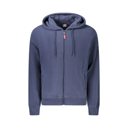 Norway 1963 Felpa Uomo Blu con Zip Pile Cappuccio Ricamo Logo Felpe - foto prodotto