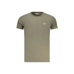 Pepe Jeans T-Shirt Μανίκια Κοντά Ανδρική Πράσινη Εκτύπωση Λογότυπο