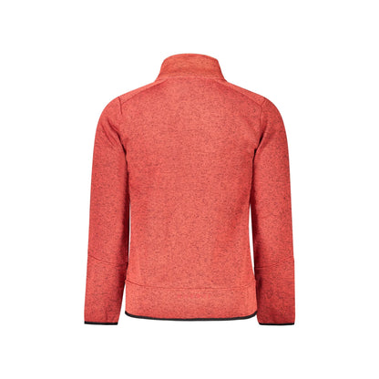 Norway 1963 Felpa Uomo Rossa Zip Felpata Dettagli Contrasto Felpe rosso - vista 2