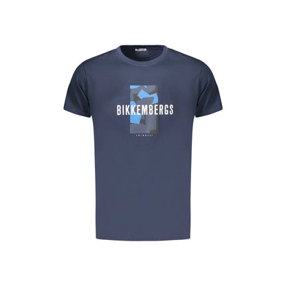 BIKKEMBERGS T-SHIRT MANICHE CORTE UOMO BLU