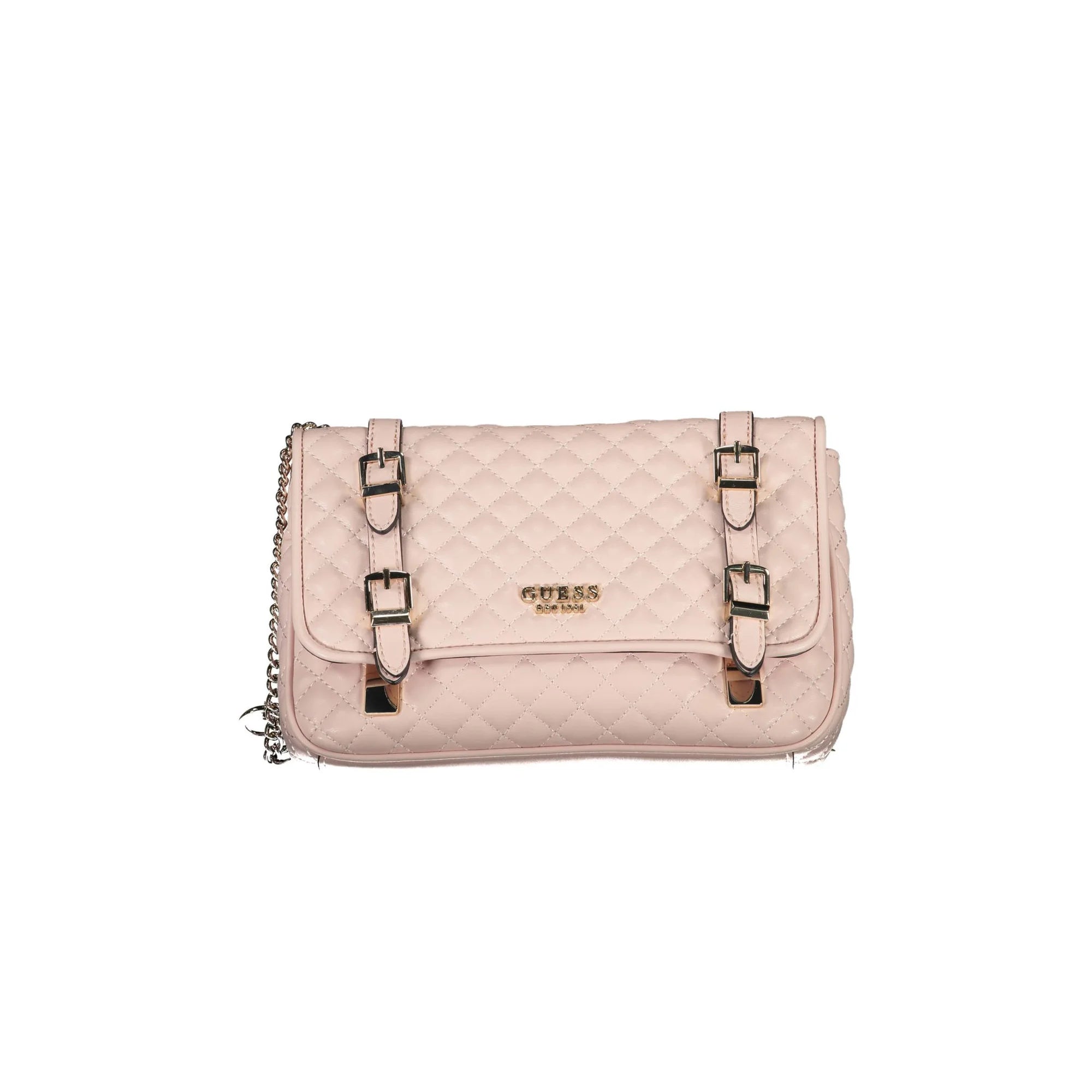 Guess Jeans Borsa a Spalla Donna Rosa Dettagli a Contrasto Borse - foto prodotto