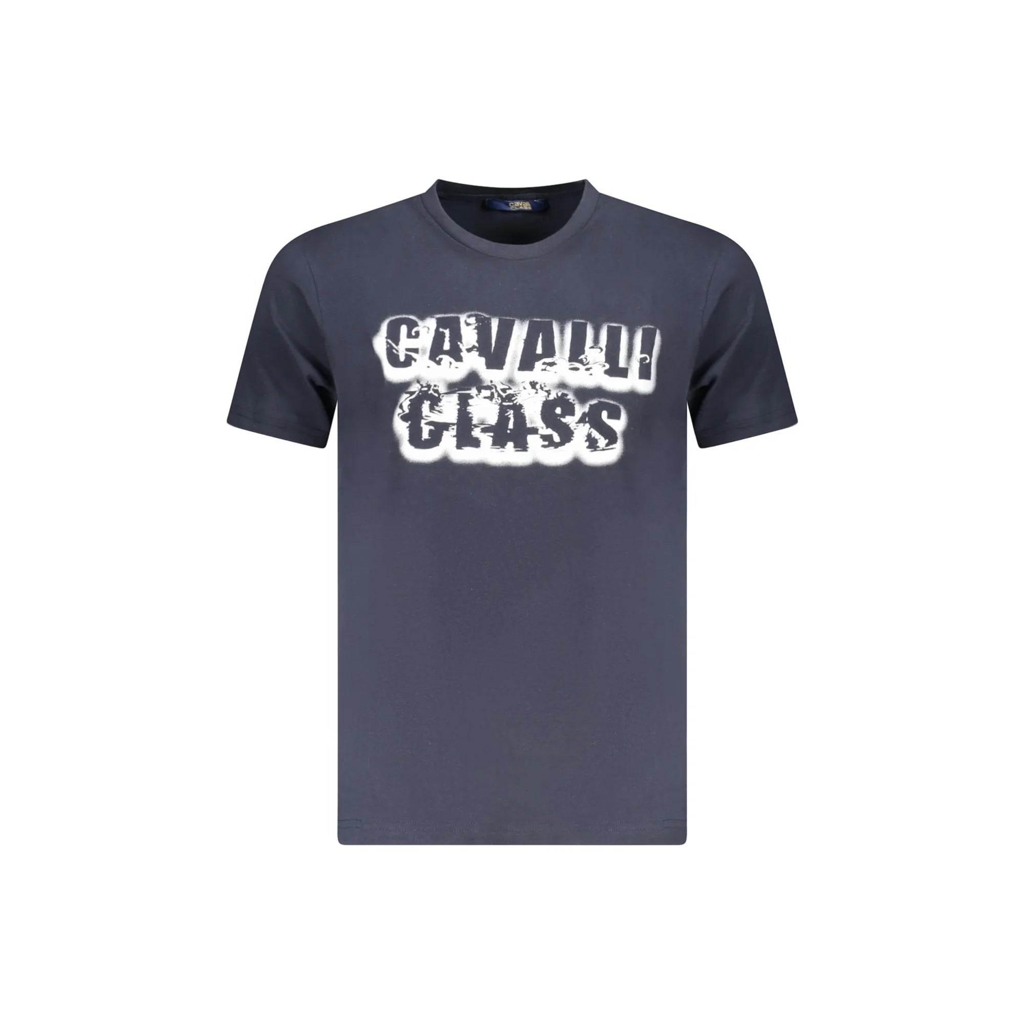 Cavalli Class T-Shirt Maniche Corte Uomo Blu Stampa - foto prodotto