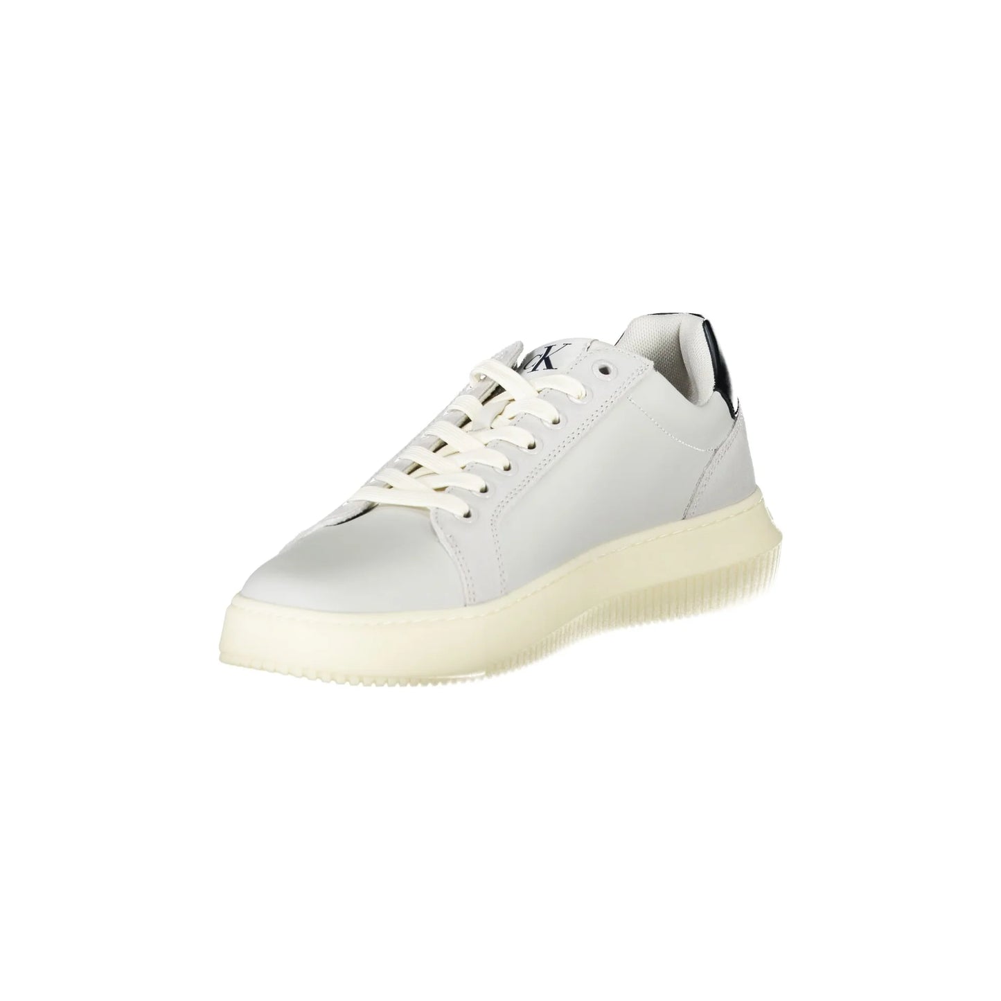 CALVIN KLEIN Scarpe Sneakers Uomo Grigie con Dettagli a Contrasto e Plantare Removibile grigio - vista 3