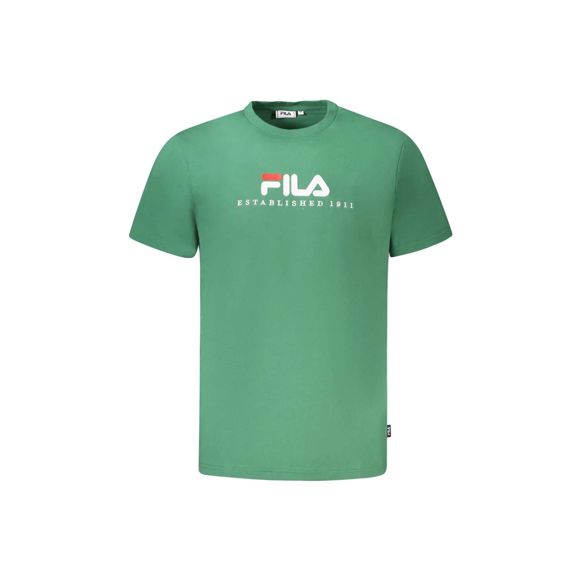 Fila T-Shirt Maniche Corte Uomo Verde Ricamo - foto prodotto