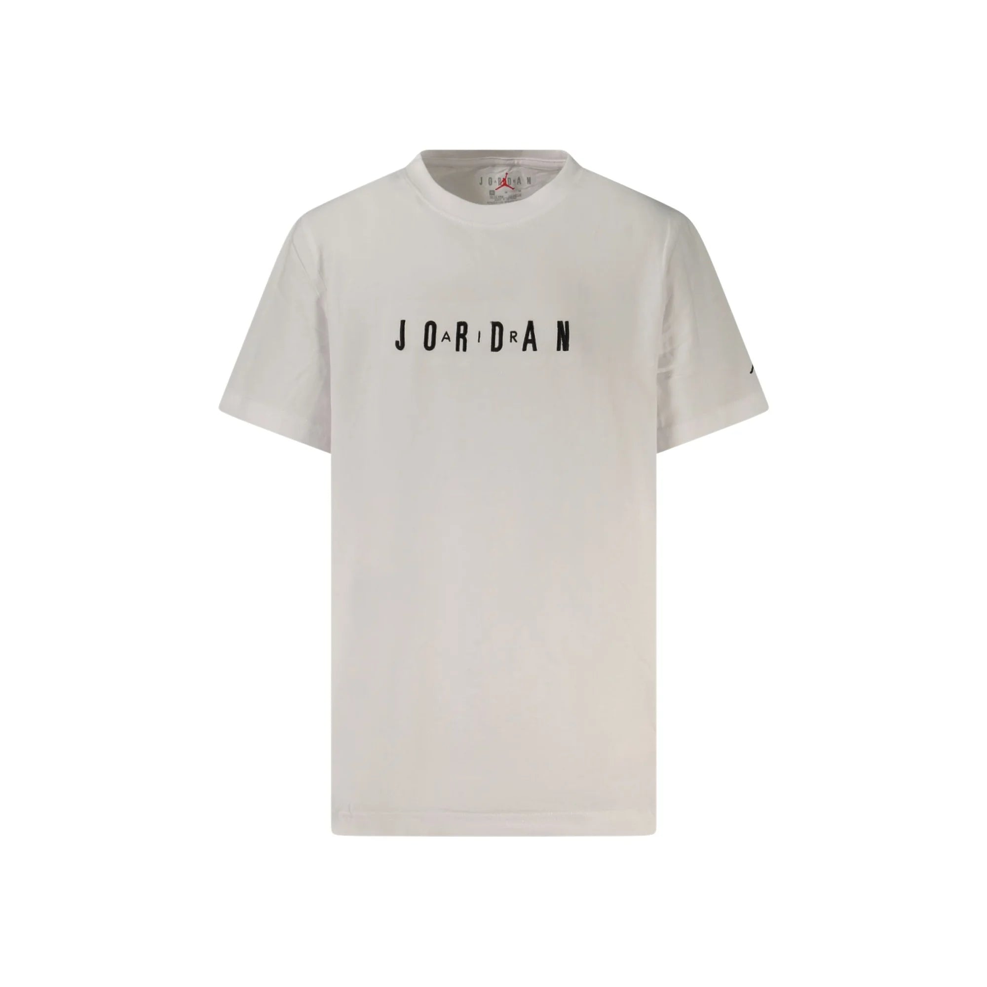 JORDAN T-SHIRT MANICHE CORTE BAMBINO BIANCO