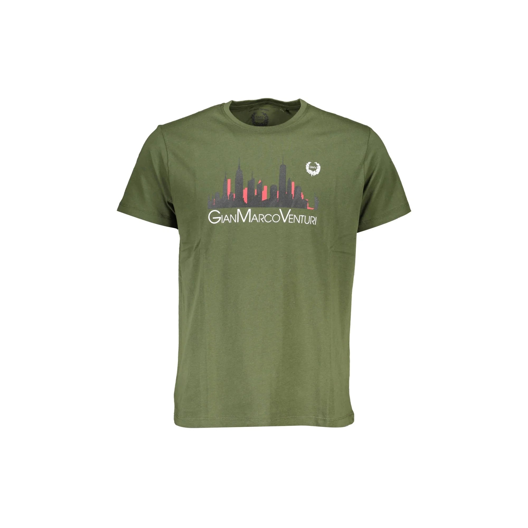 GIAN MARCO VENTURI T-SHIRT MANICHE CORTE UOMO VERDE