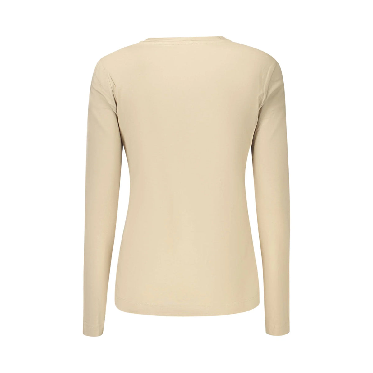 GUESS JEANS T-SHIRT MANICHE LUNGHE DONNA BEIGE