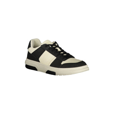 TOMMY HILFIGER Scarpe Sneakers Uomo Nere con Lacci e Logo nero - vista 2
