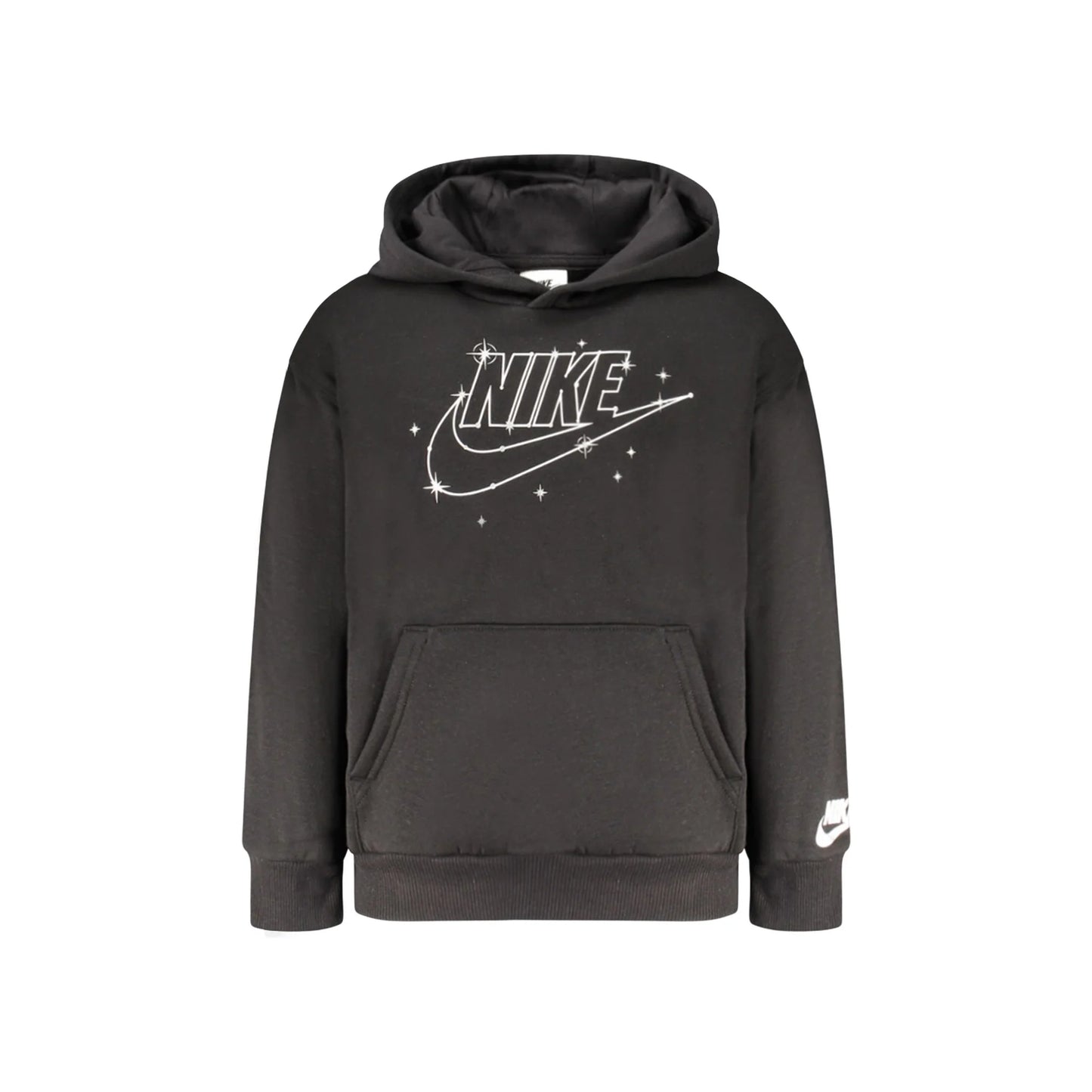 Nike Felpa Maniche Lunghe Unisex Nera Stampa Logo Felpe Nero - foto prodotto