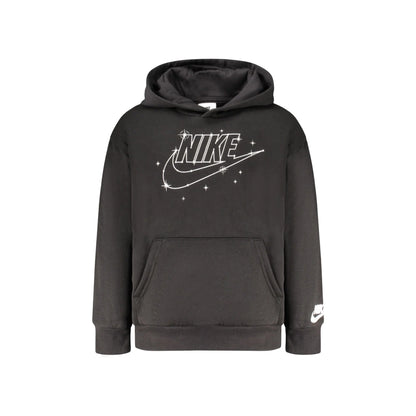 Nike Felpa Maniche Lunghe Unisex Nera Stampa Logo Felpe Nero - foto prodotto