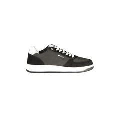 Gas Baskets Homme Noires Lacets Semelle Amovible Logo