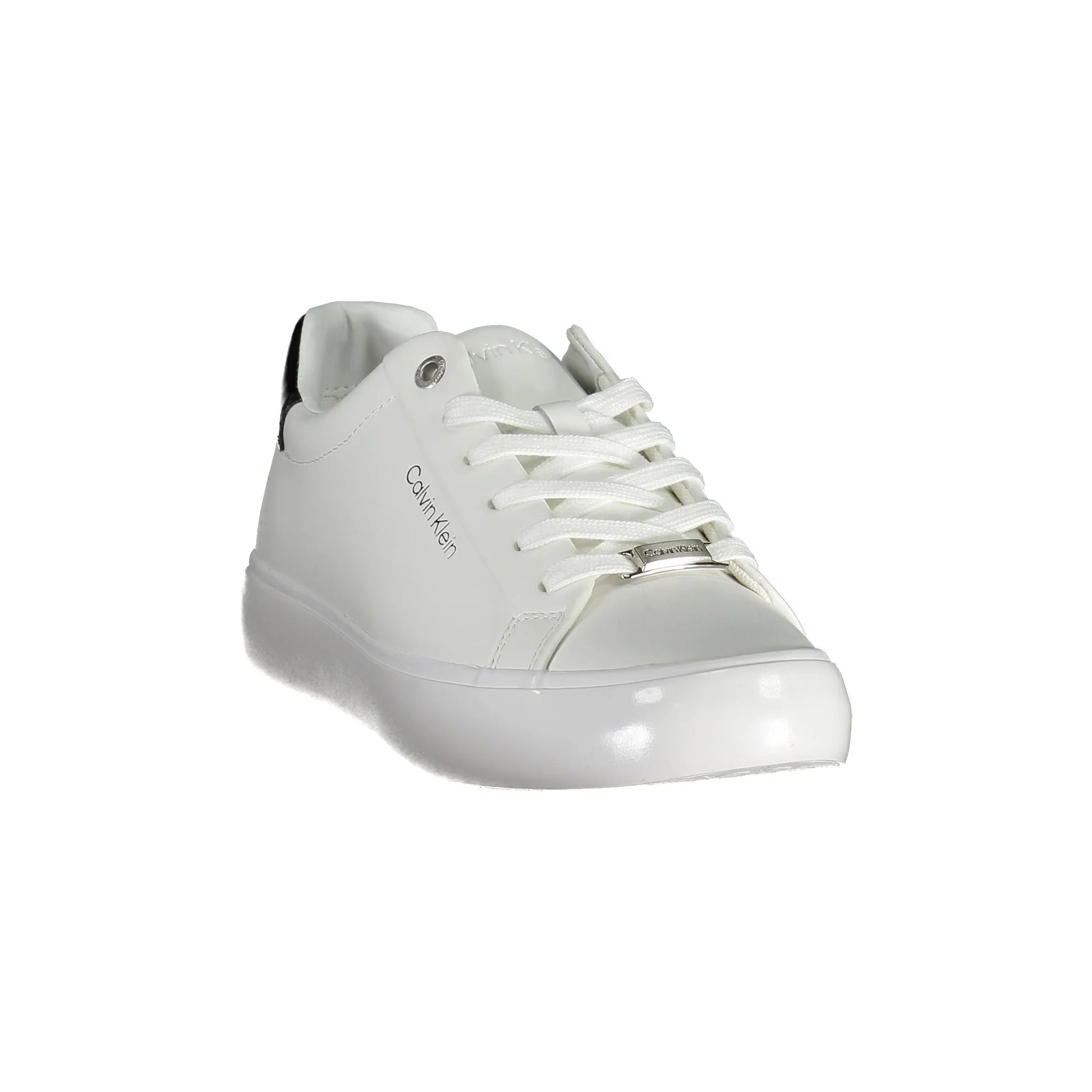 CALVIN KLEIN Sneakers Donna Bianche con Dettagli a Contrasto bianco - vista 2