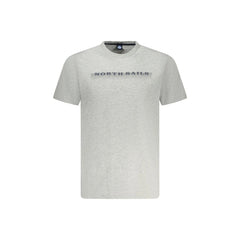 North Sails T-Shirt Maniche Corte Uomo Grigia Stampa Logo