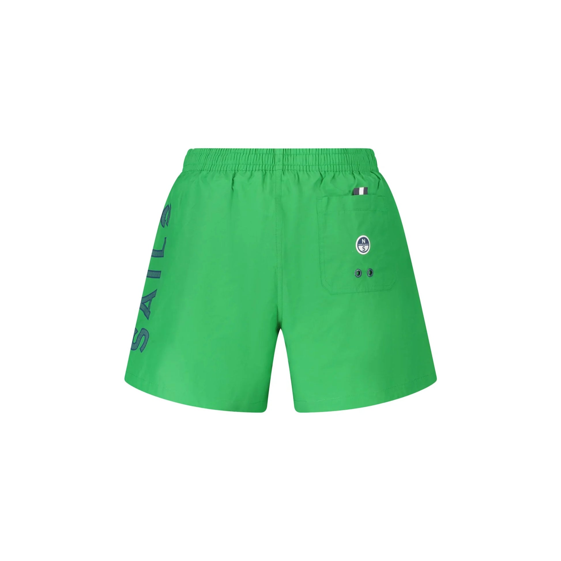 North Sails Costume da Mare Uomo Verde Stampa Logo - vista 2