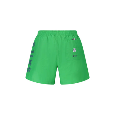 North Sails Costume da Mare Uomo Verde Stampa Logo - vista 2