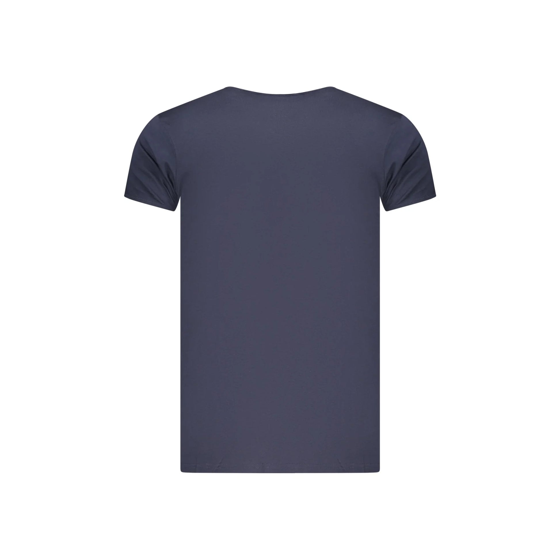 Cavalli Class T-Shirt Uomo Blu Girocollo Cotone Stampa Logo - vista 2