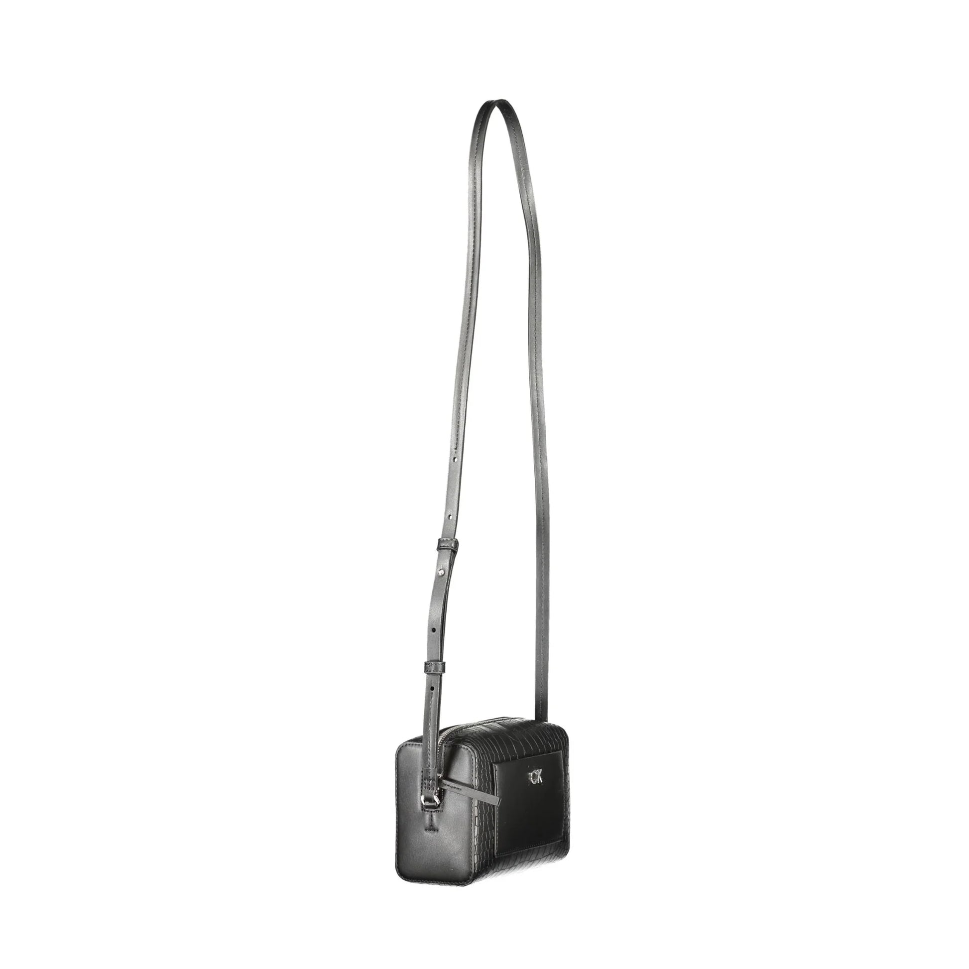 CALVIN KLEIN Borsa Donna Nera a Tracolla con Zip e Dettagli a Contrasto Borse nero - vista 3