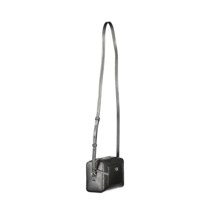 CALVIN KLEIN Borsa Donna Nera a Tracolla con Zip e Dettagli a Contrasto Borse nero - vista 3