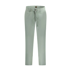 Boss Pantaloni Uomo Verde Chino Tapered Fit
