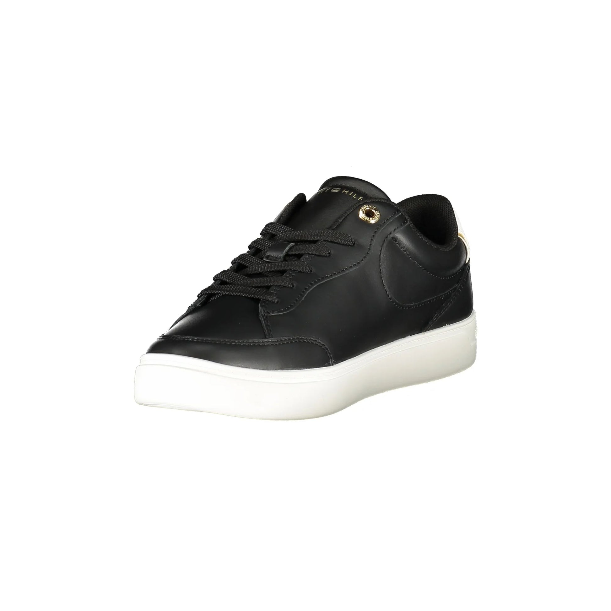 TOMMY HILFIGER Scarpe Sneakers Donna Nere con Plantare Removibile e Logo nero - vista 3