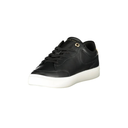 TOMMY HILFIGER Scarpe Sneakers Donna Nere con Plantare Removibile e Logo nero - vista 3