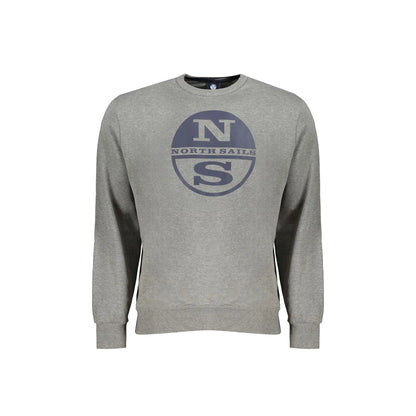 North Sails Felpa Uomo Grigia Girocollo con Logo Felpe Grigio - foto prodotto