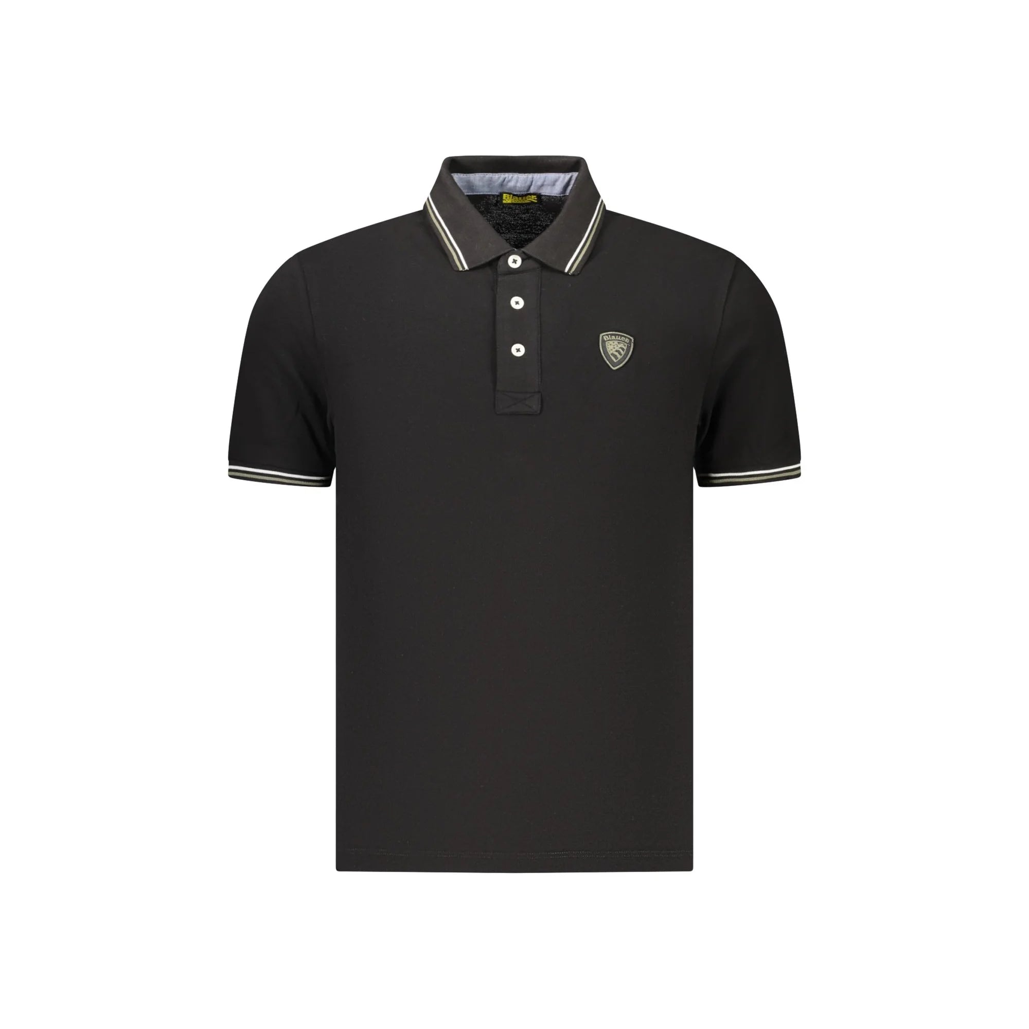 BLAUER APPAREL POLO MANICHE CORTE UOMO NERO