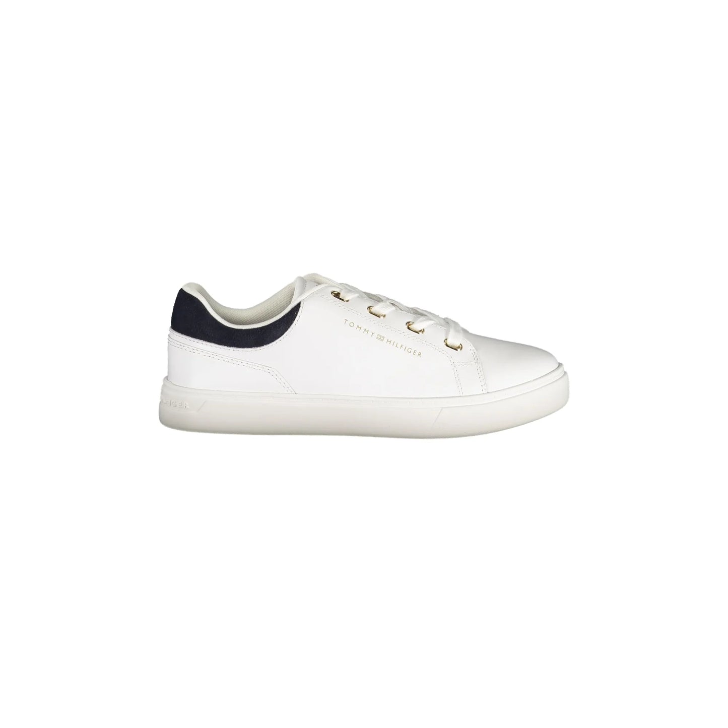 TOMMY HILFIGER Calzatura Sportiva Donna Bianco con Lacci e Logo Sneakers - foto prodotto