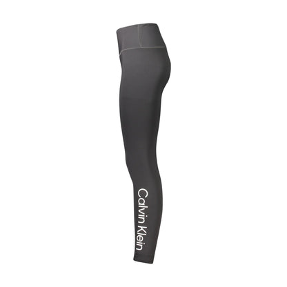 Calvin Klein Pantaloni Leggins Donna Nero Stampa Logo - vista 3