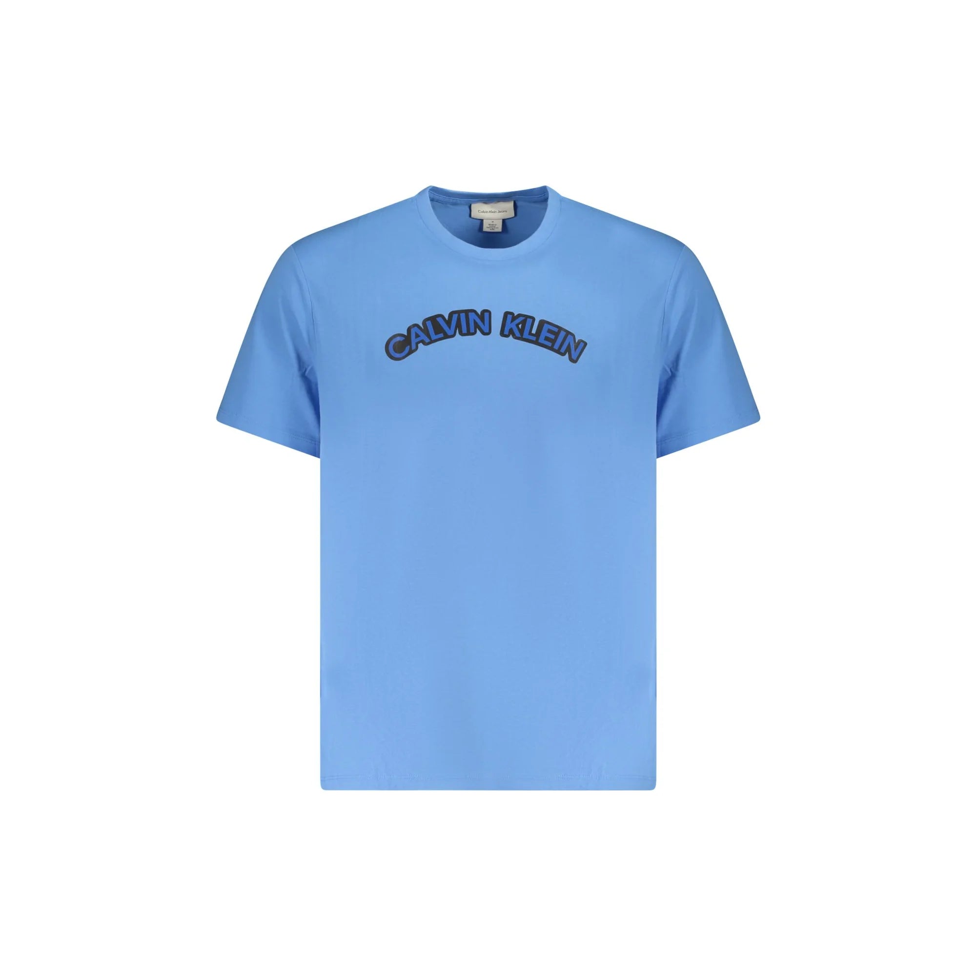 Calvin Klein T-Shirt Maniche Corte Uomo Azzurra Stampa Logo Azzurro - foto prodotto