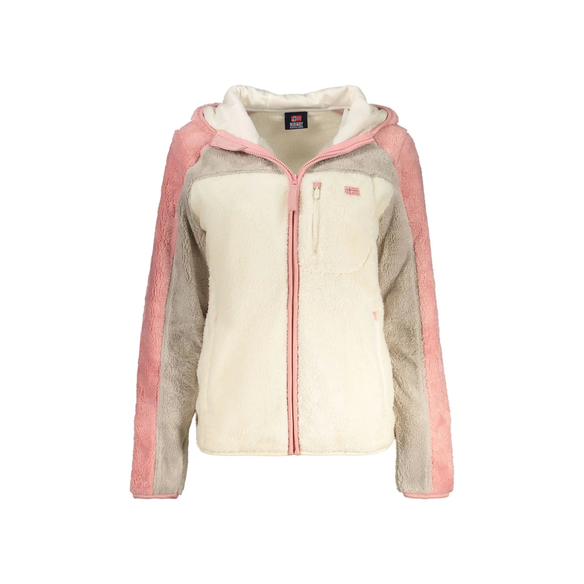 NORWAY 1963 FELPA CON ZIP DONNA BIANCO