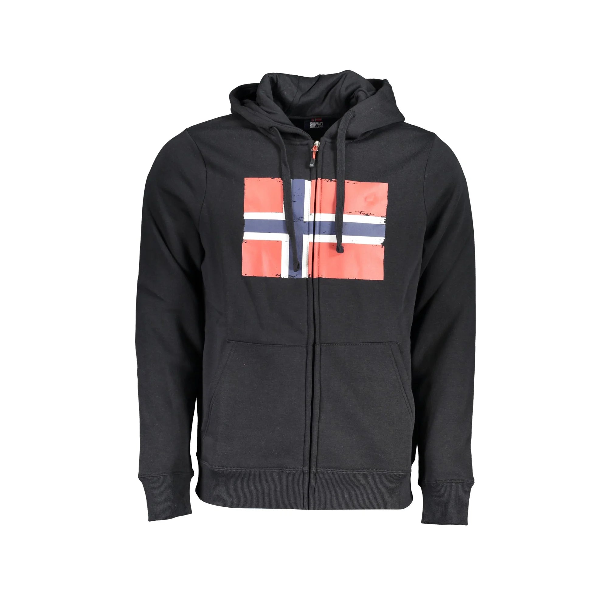 NORWAY 1963 FELPA CON ZIP UOMO NERO