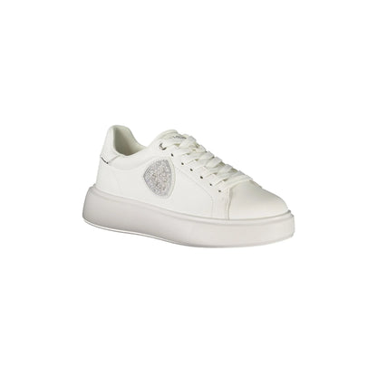 Blauer Sneakers donna bianco