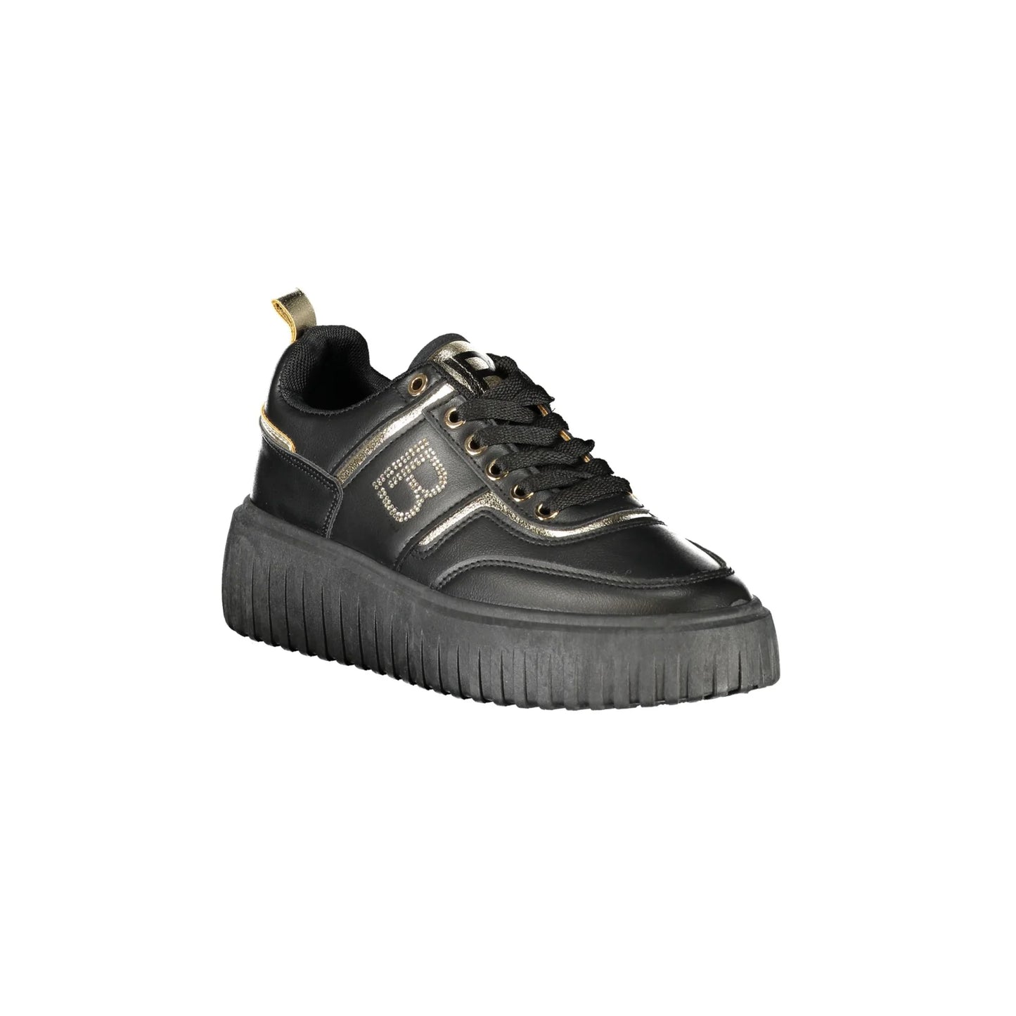 LAURA BIAGIOTTI Sneakers Donna Nere con Lacci e Strass nero - vista 2