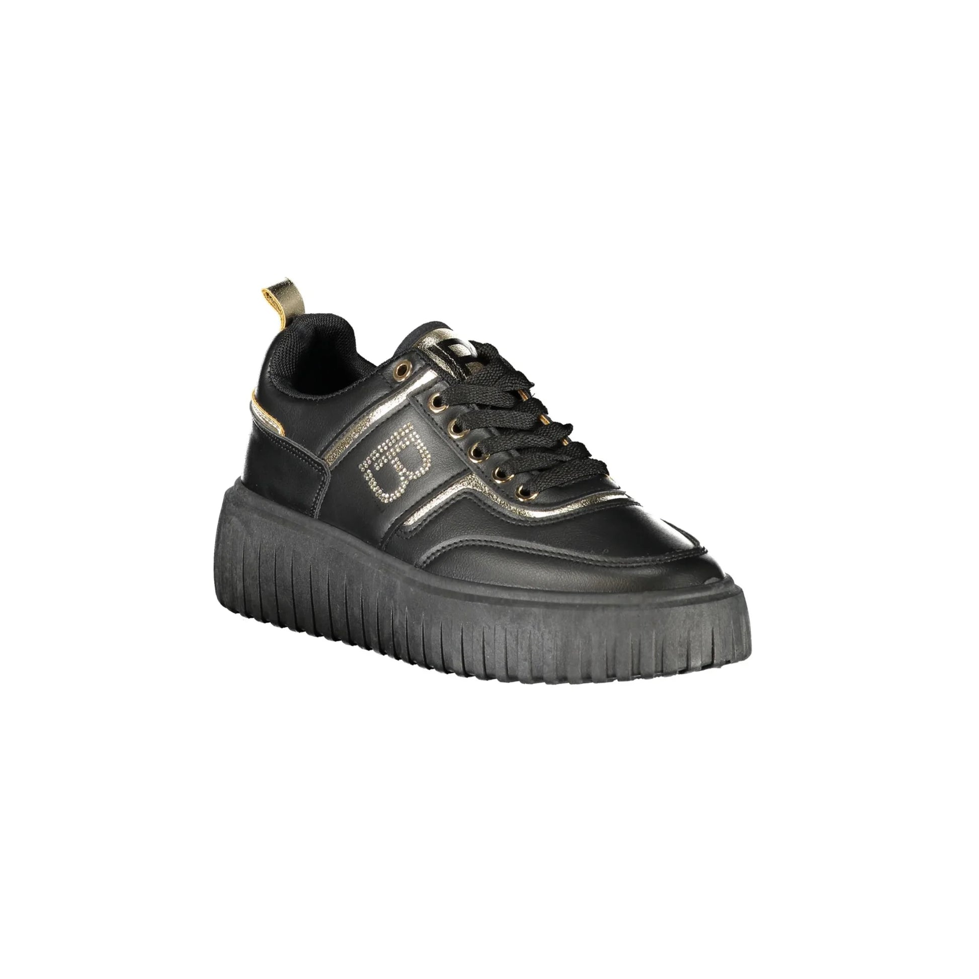 LAURA BIAGIOTTI Sneakers Donna Nere con Lacci e Strass nero - vista 2