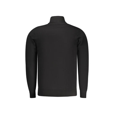 Coveri Moving Maglia Uomo Nera Mezzo Zip Ricamo Maglie nero - vista 2