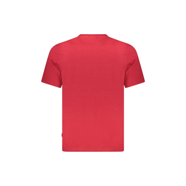 Pepe Jeans T-Shirt Maniche Corte Uomo Rossa Ricamo rosso - vista 2