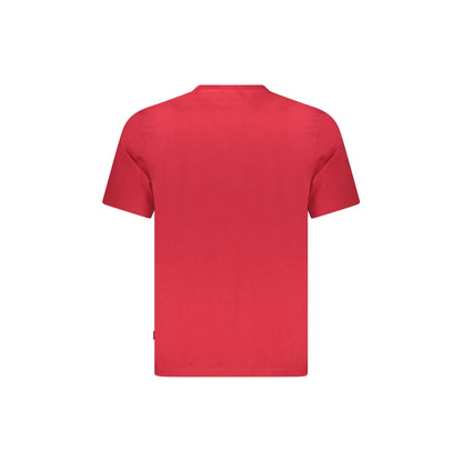 Pepe Jeans T-Shirt Maniche Corte Uomo Rossa Ricamo rosso - vista 2