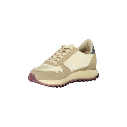 Blauer Sneakers donna beige