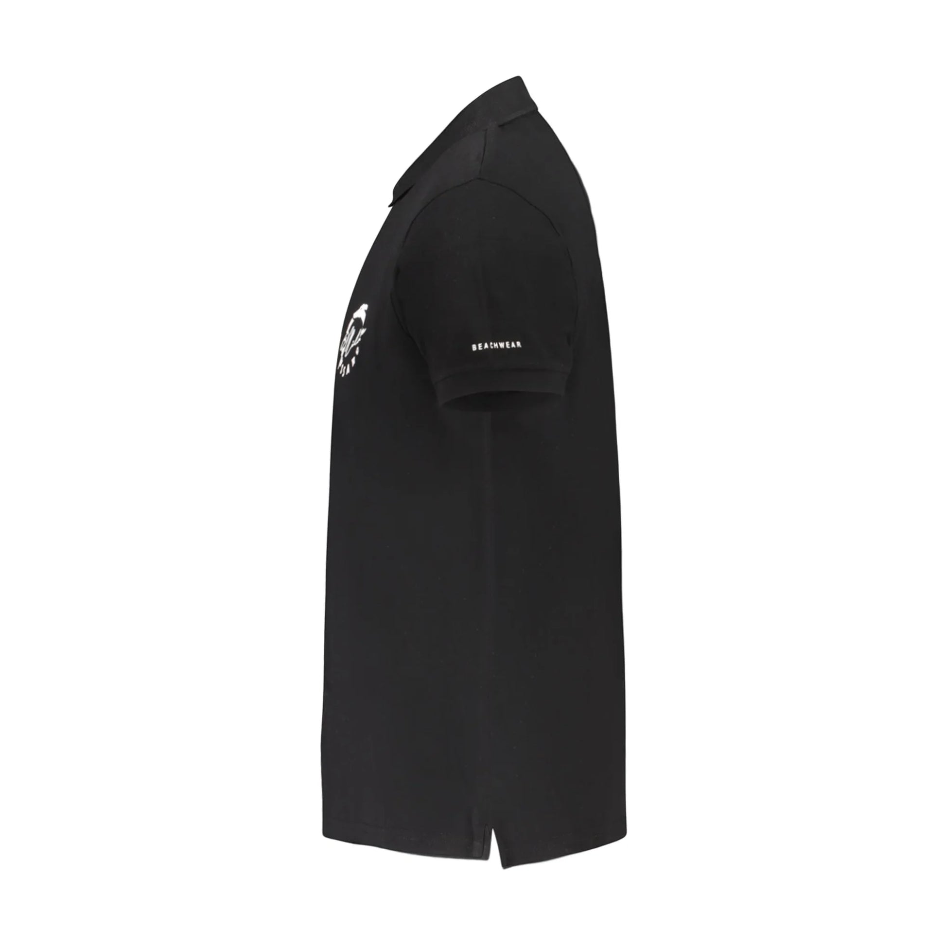 Trussardi Polo Maniche Corte Uomo Nera Stampa Logo nero - vista 3