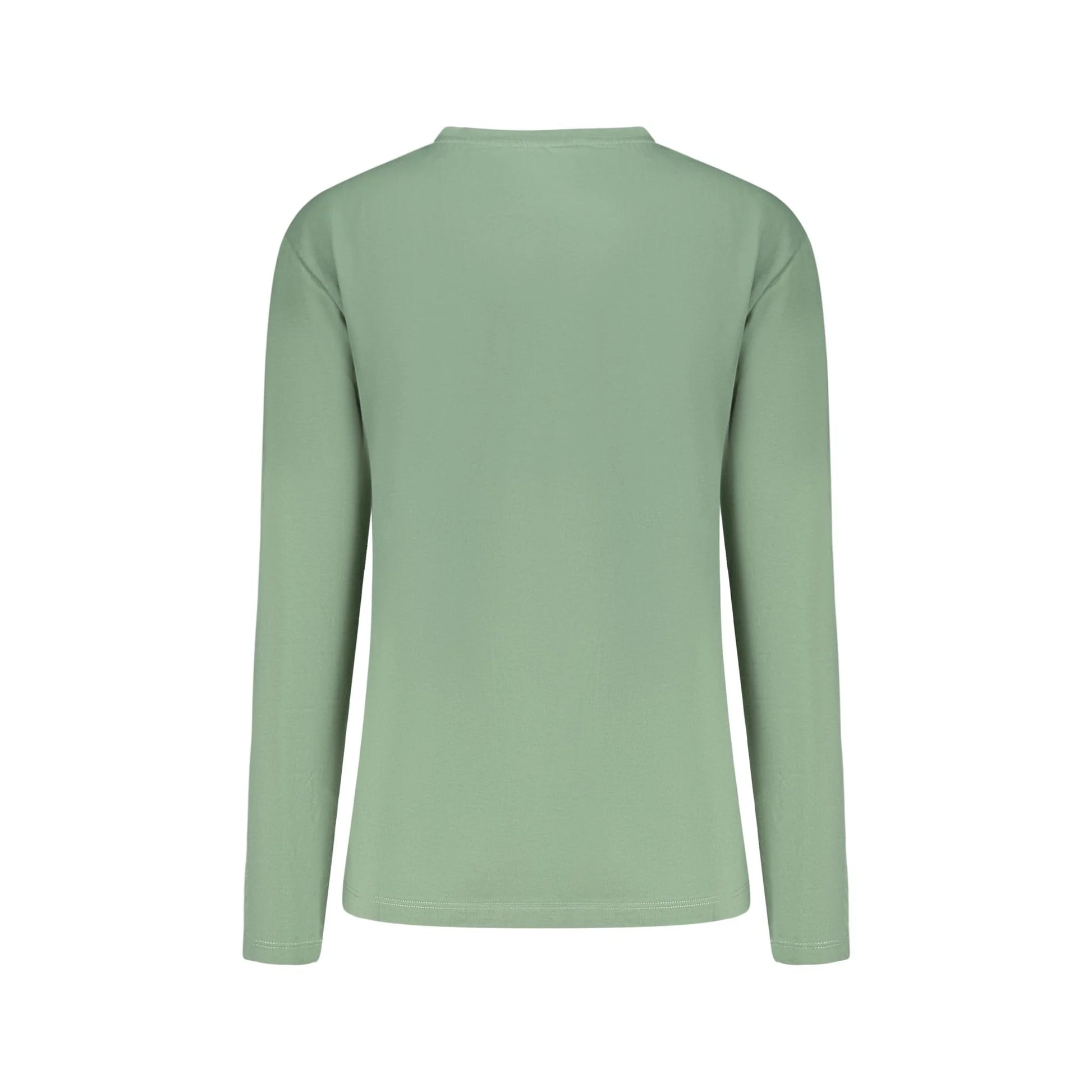 North Sails T-Shirt Maniche Lunghe Donna Verde Stampa in Rilievo Logo - vista 2