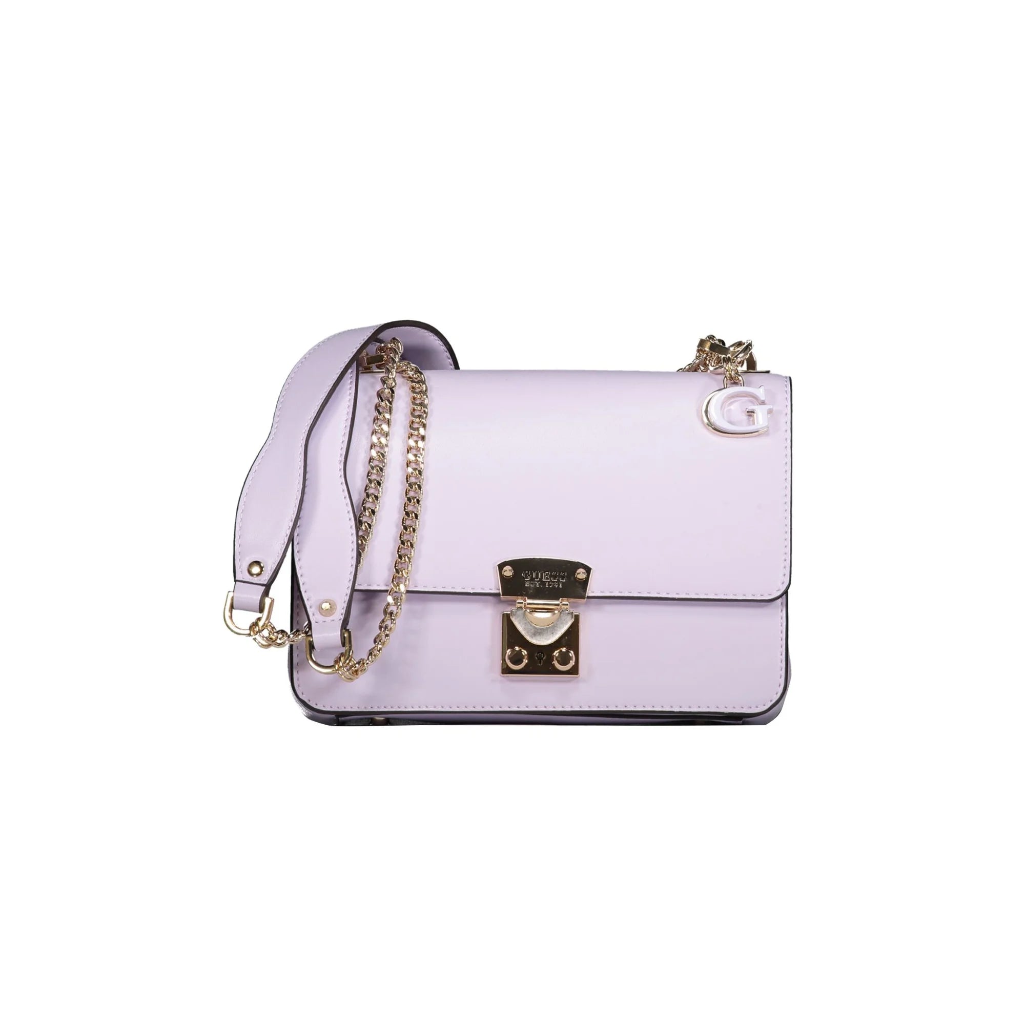 GUESS JEANS Borsa Donna Viola Eliette a Tracolla con Catena e Scomparti Multipli Borse - foto prodotto